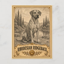 Rhodesian Ridgeback, Vintage Heritage Dog