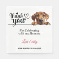 Rhodesian Ridgeback Wedding Thank You Napkins | Zazzle