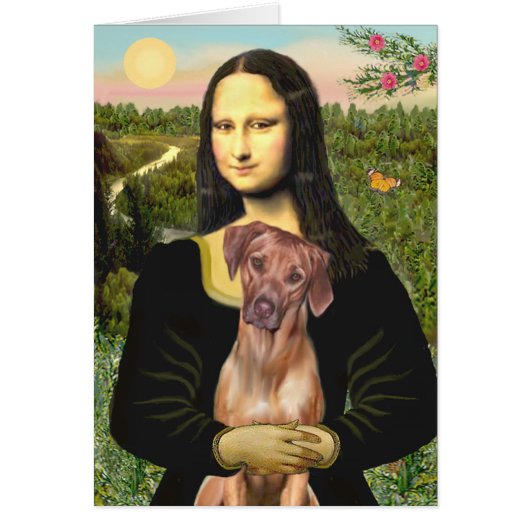 RhodesianRidgeback 1 - Mona Lisa Cards (Front)