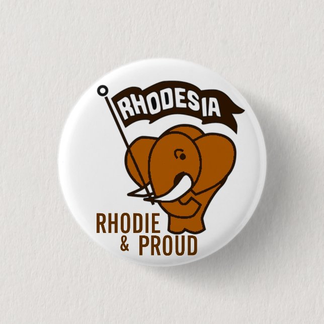 RHODIE & PROUD PINBACK BUTTON (Front)