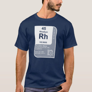 Rhodium (Rh) T-Shirt