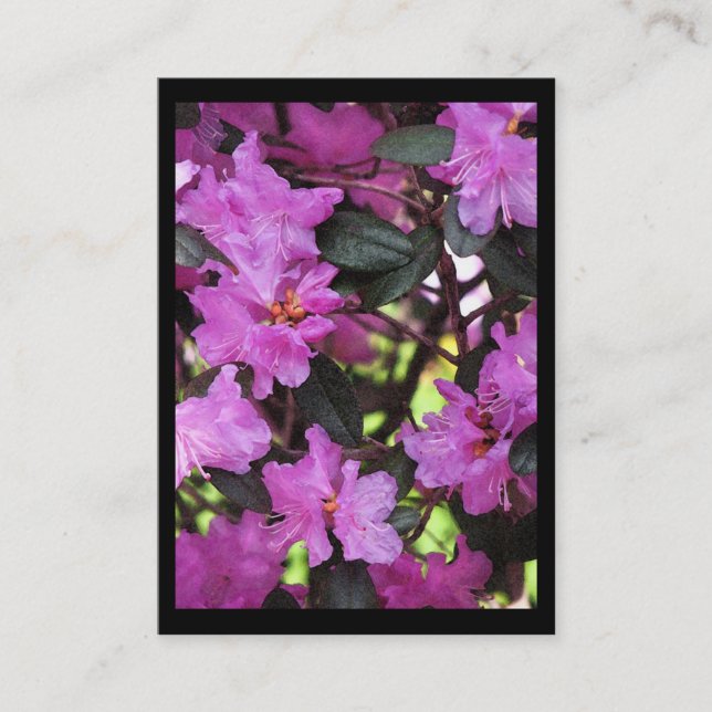 Rhododendron ATC Business Card (Front)