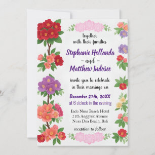 Rhododendron Beauty Energy Vibrant Essence of Love Invitation