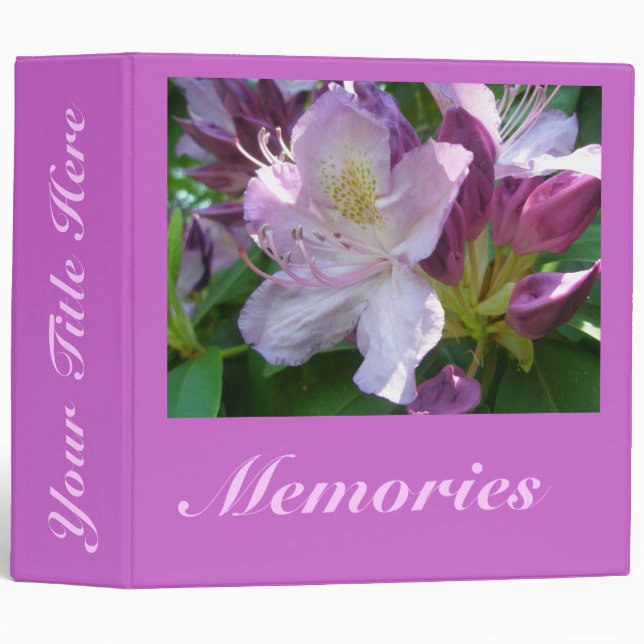 Rhododendron Binder (Front/Spine)