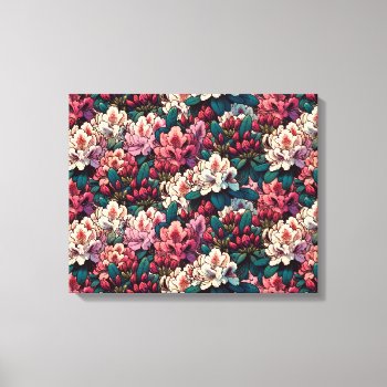 Rhododendron Flower Art Gardener                   Canvas Print by Vintage_Bubb at Zazzle