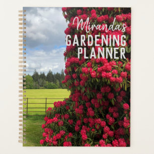 Rhododendron in Bloom. Gardening Notebook