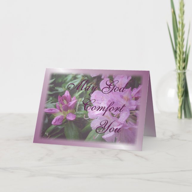 rhododendron inspirational-customize card (Front)