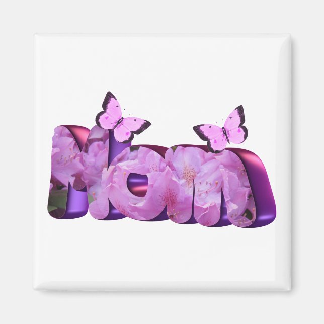 Rhododendron Mom Magnet (Front)