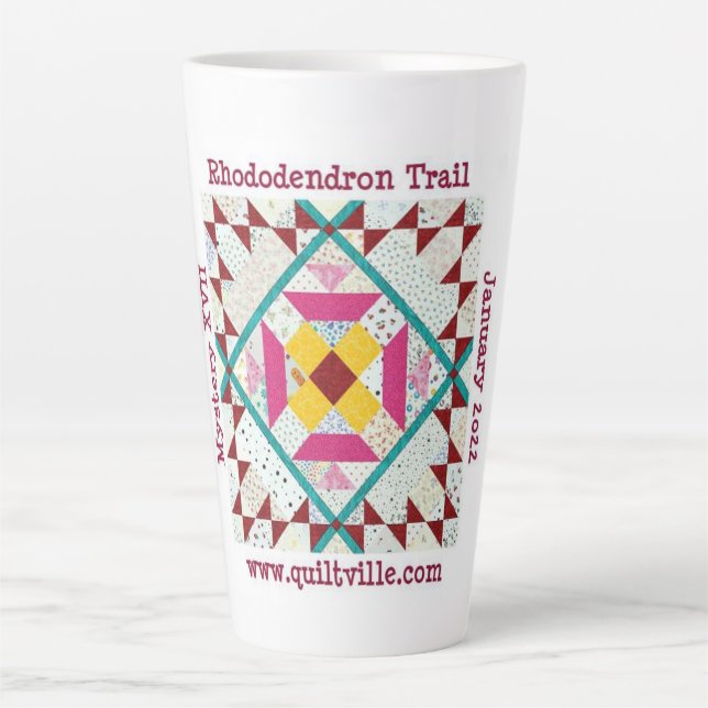 Rhododendron Trail Latte mug (Front)