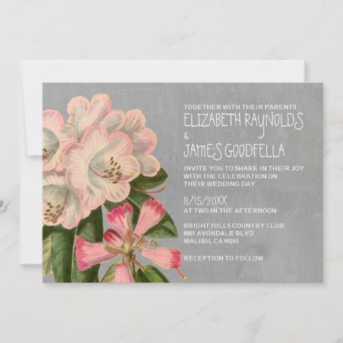 Rhododendron Wedding Invitations