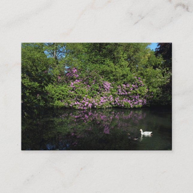 Rhododendrons Business Card (Front)