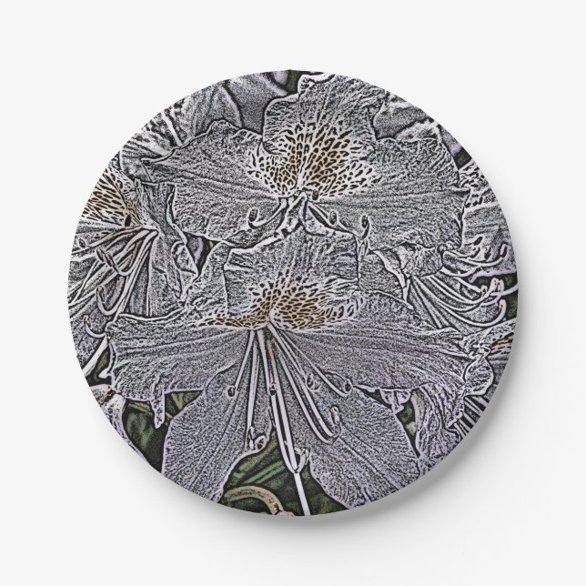 RHODODENDRONS PAPER PLATES (Front)