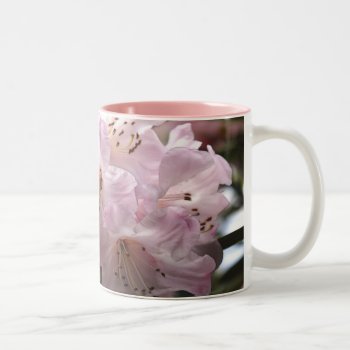 Rhododendrons Pink Azaleas Floral Mug by EarthGifts at Zazzle