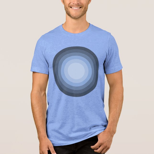 Rholmn (Colored Blue) Tri-Blend Shirt (Front)