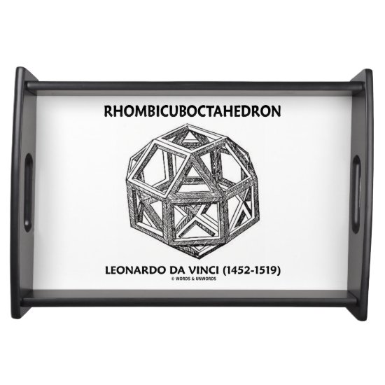 Rhombicuboctahedron (Leonardo da Vinci) Serving Tray