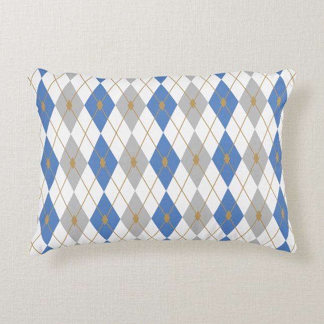 Rhombus Color Combination 2 Accent Pillow (Front)