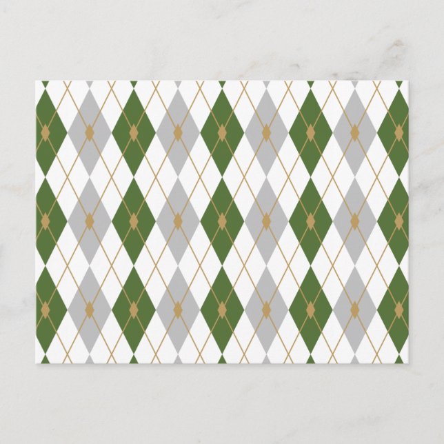 Rhombus Color Combination 3 Postcard (Front)