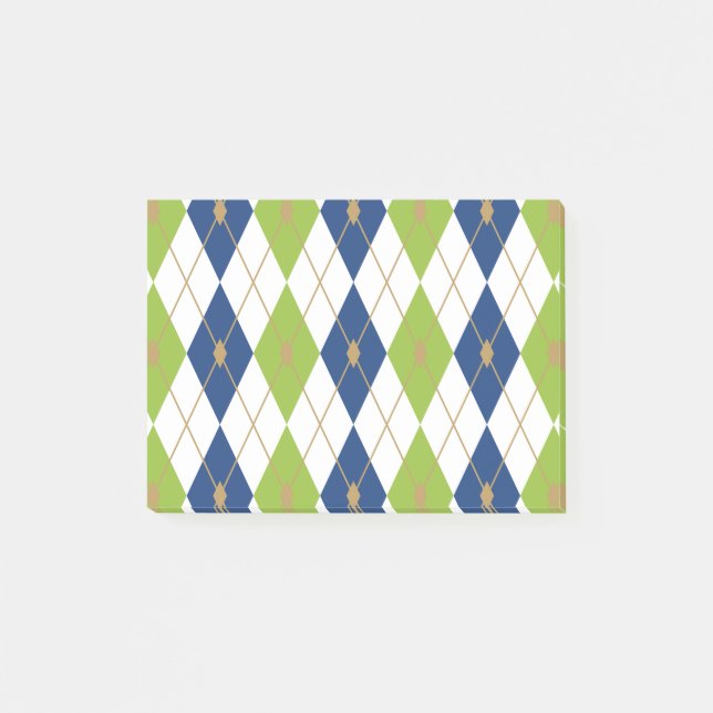 Rhombus Color Combination 4 Post-it Notes (Front)