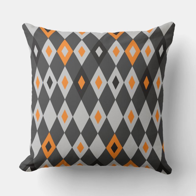 Rhombus Pattern 2 Throw Pillow (Front)