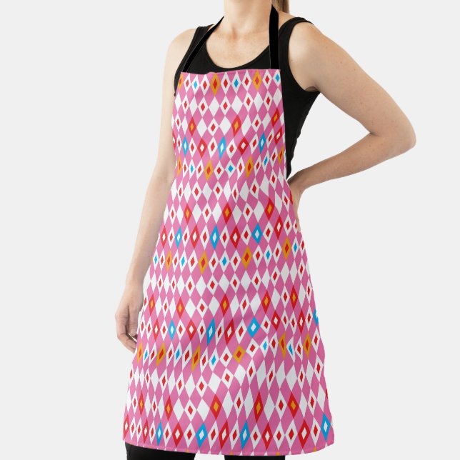 Rhombus Pattern Apron (Insitu)
