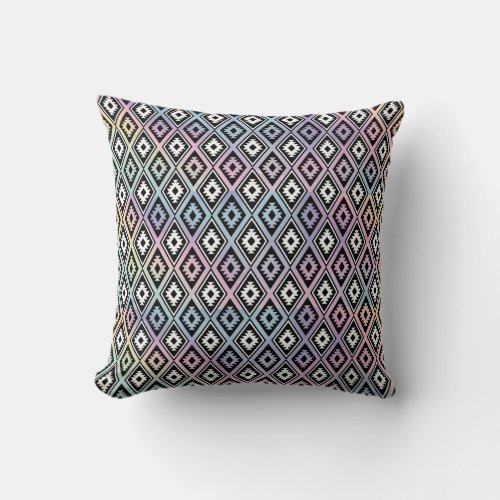 Rhombus pattern throw pillow