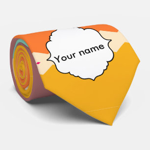 Rhombus rows abstract design tie