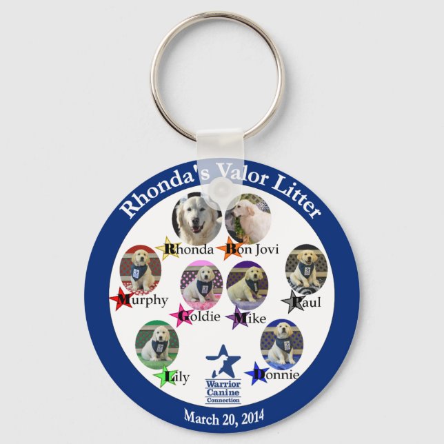 Rhonda's Valor Litter keychain (Front)