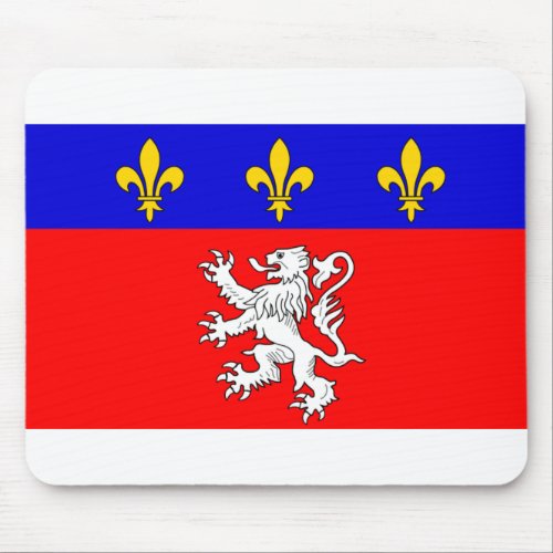 Rhone_alpes France Flag Mouse Pad