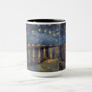 Rhone Riverfront Starry Night River View Mug