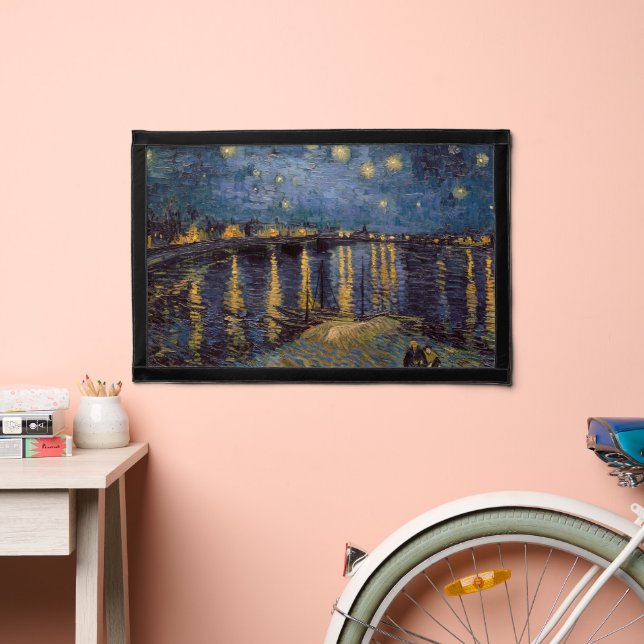 Rhone Riverfront Starry Night River View Pennant (Insitu 2)