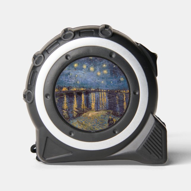 Rhone Riverfront Starry Night River View Tape Measure (Front)
