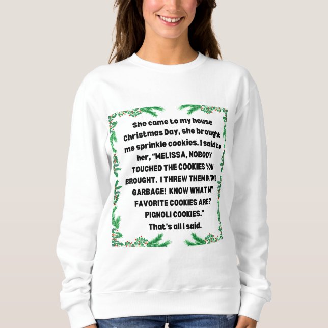 RHONJ Bravo CHRISTMAS SPRINKLE COOKIE Teresa Sweatshirt (Front)