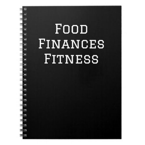 RHONY Food Finances Fitness Ramona Notebook