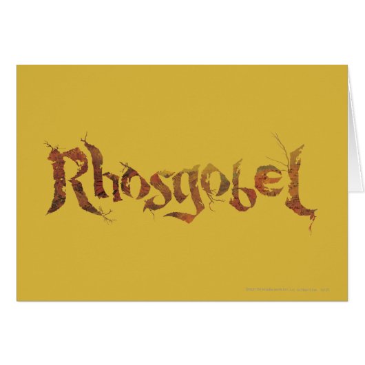Rhosgobel Name Cards (Front Horizontal)