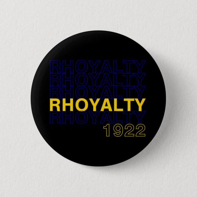 Rhoyalty 1922 - Sigma Gamma SGRHO Rho Button (Front)