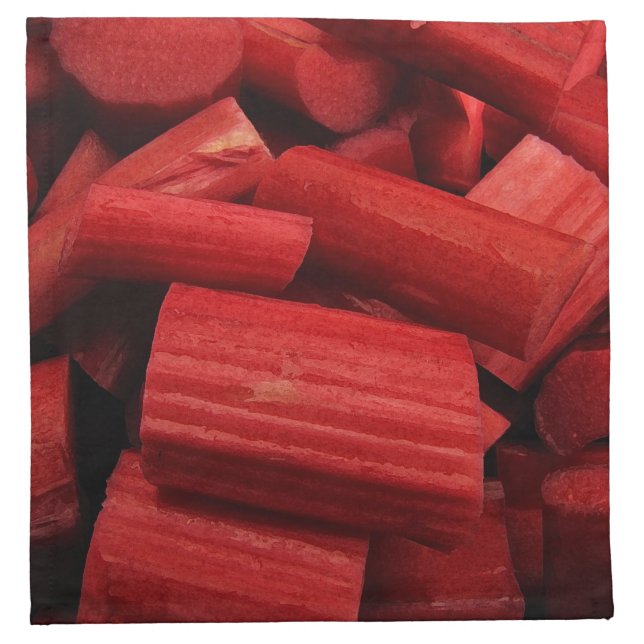 Rhubarb Abstract Cloth Napkin (Front)