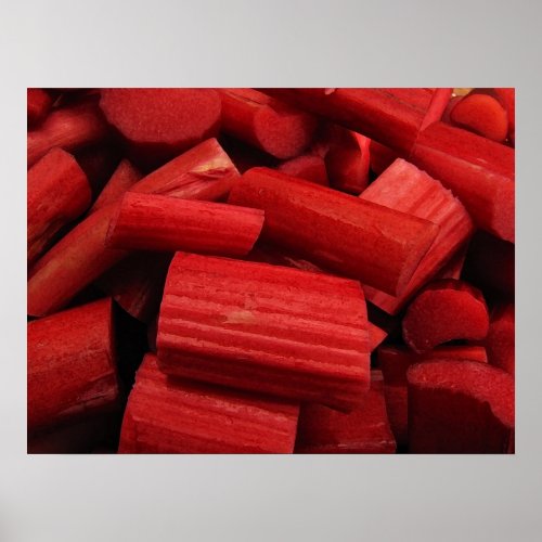 Rhubarb Abstract Print