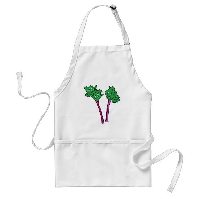 Rhubarb Adult Apron (Front)