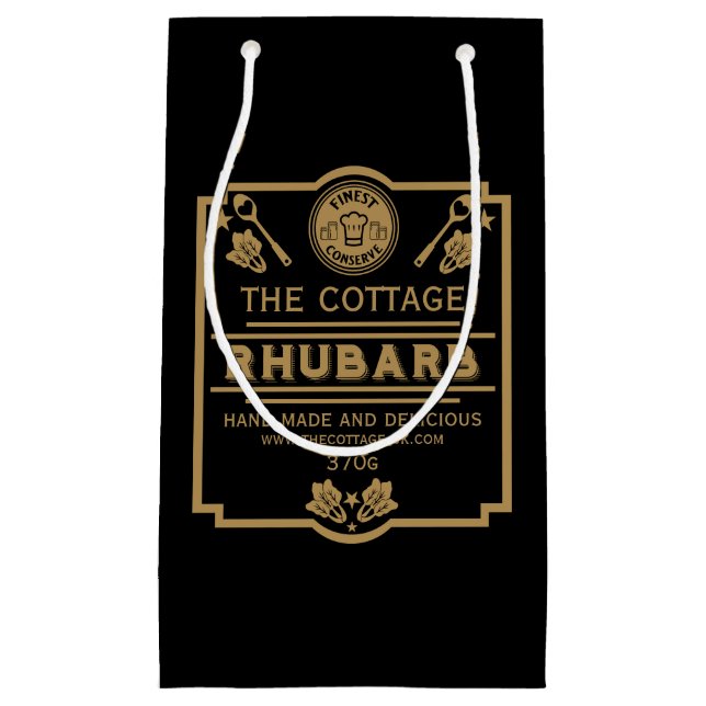 Rhubarb Conserve Maker Small Gift Bag (Front)