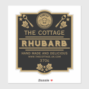 Rhubarb Conserve Maker Sticker