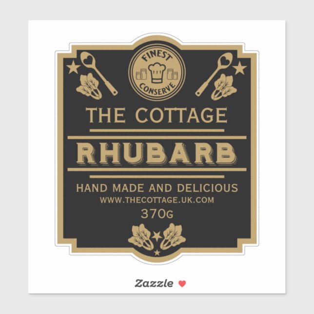 Rhubarb Conserve Maker Sticker (Sheet)