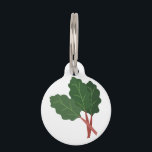 Rhubarb Plant Pet ID Tag<br><div class="desc">Savor the flavors of everyday real food,  fresh from the garden with this design on cozies,  kitchen towels and more.</div>