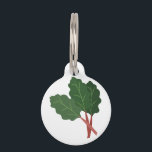 Rhubarb Plant Pet ID Tag<br><div class="desc">Savor the flavors of everyday real food,  fresh from the garden with this design on cozies,  kitchen towels and more.</div>