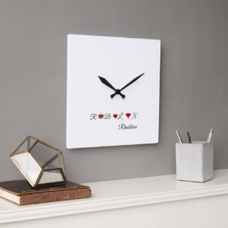 Rhubiluxe square wall clock