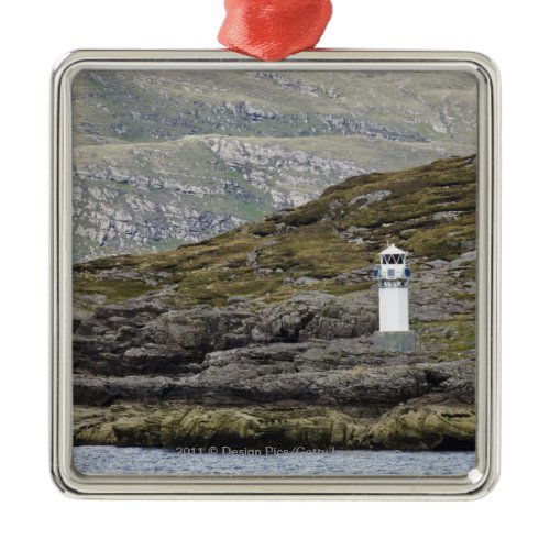 Rhue Lighthouse Along The Coast Metal Ornament