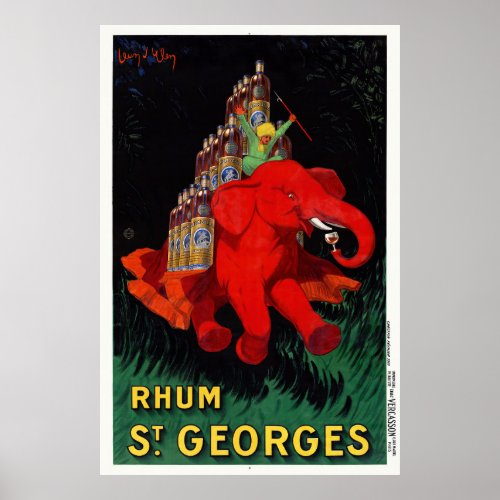 Rhum St Georges Vintage Advertising Poster 1926