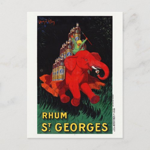 Rhum St Georges Vintage Advertising Poster 1926 Postcard