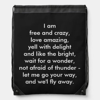 Rhyme Drawstring Bag