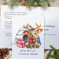 Rhyme Santas Reindeer Nordic Poem Kids Christmas