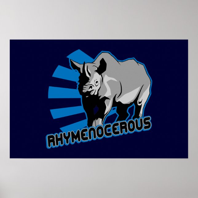 rhymenocerous hiphopapotamus poster (Front)